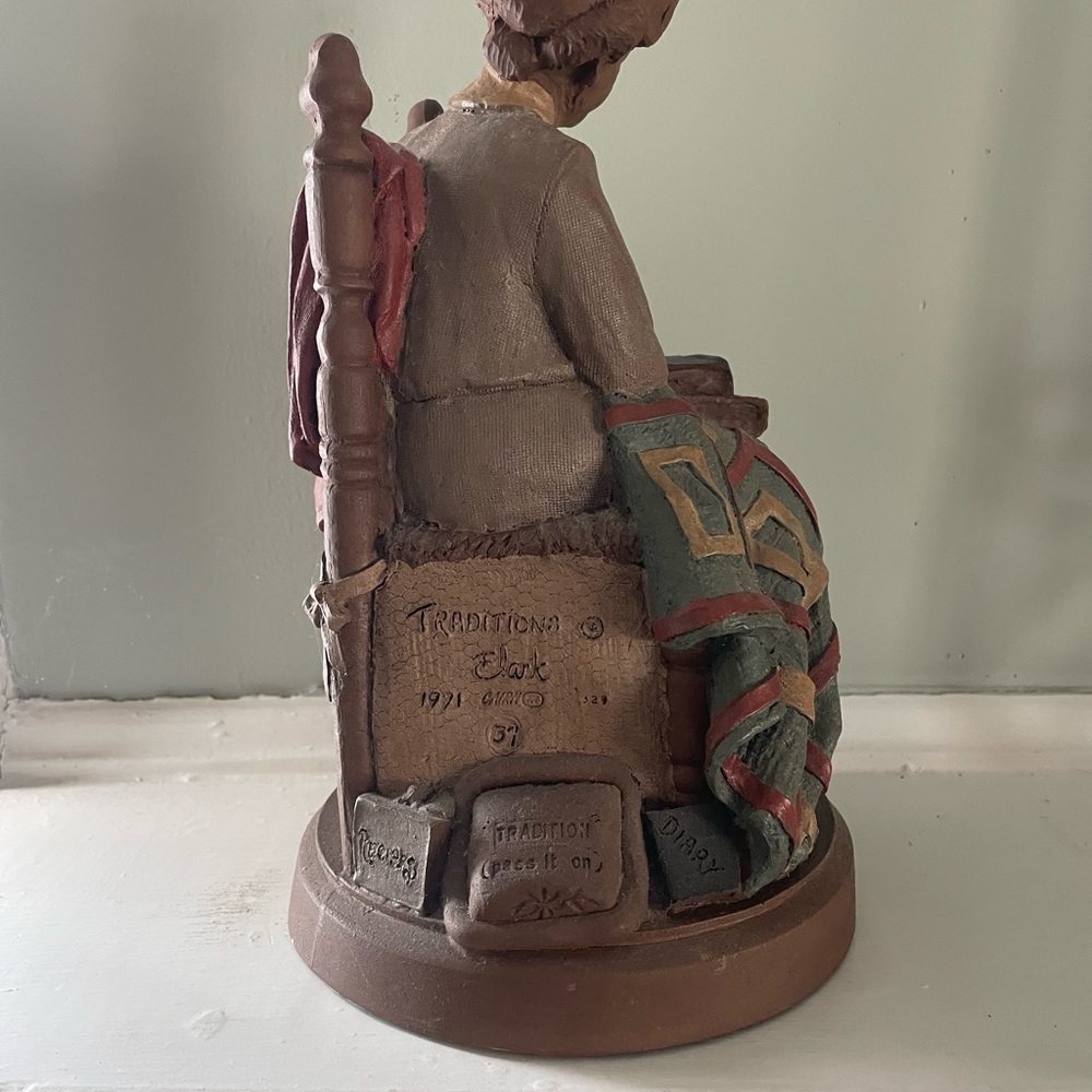 A “Tom Clark” original of grandmother and child sharing traditions. - Picture 4 of 6